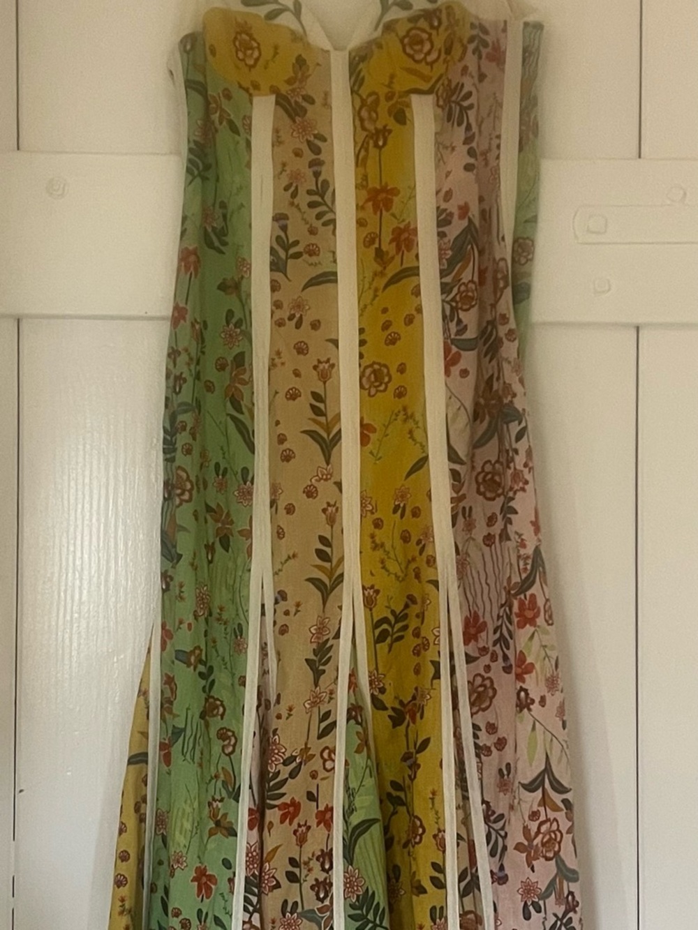 Brand New With Tags Christian LaCroix Floral Panel Linen-blend Midi Dress, Gorg! - Picture 8 of 15